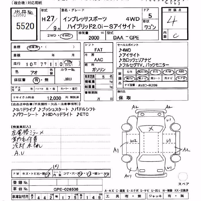 SUBARU XV