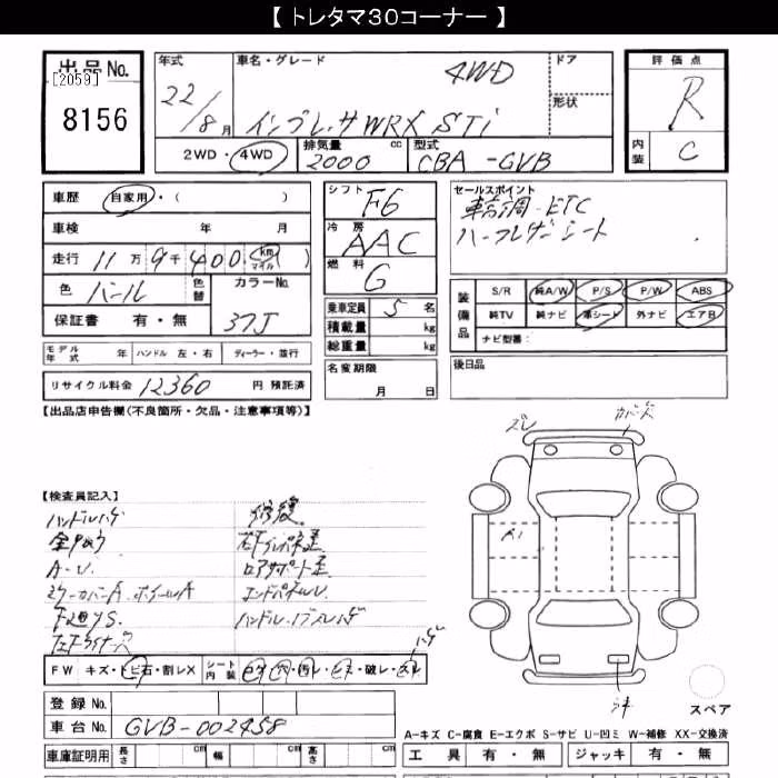 SUBARU IMPREZA WRX STI