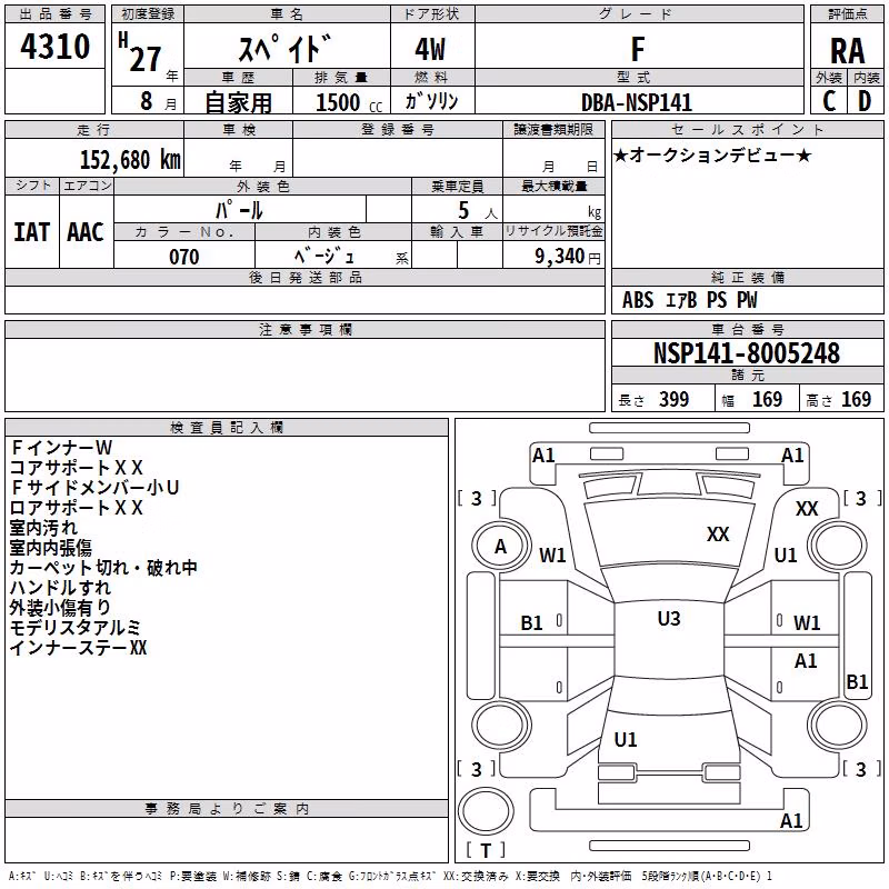TOYOTA SPADE