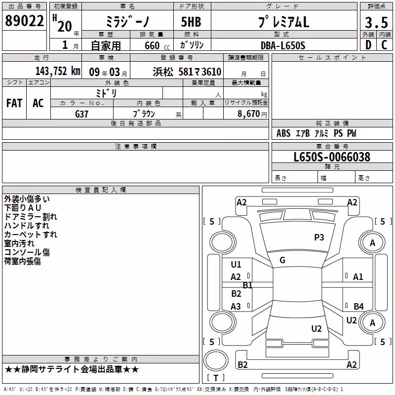 DAIHATSU MIRA GINO