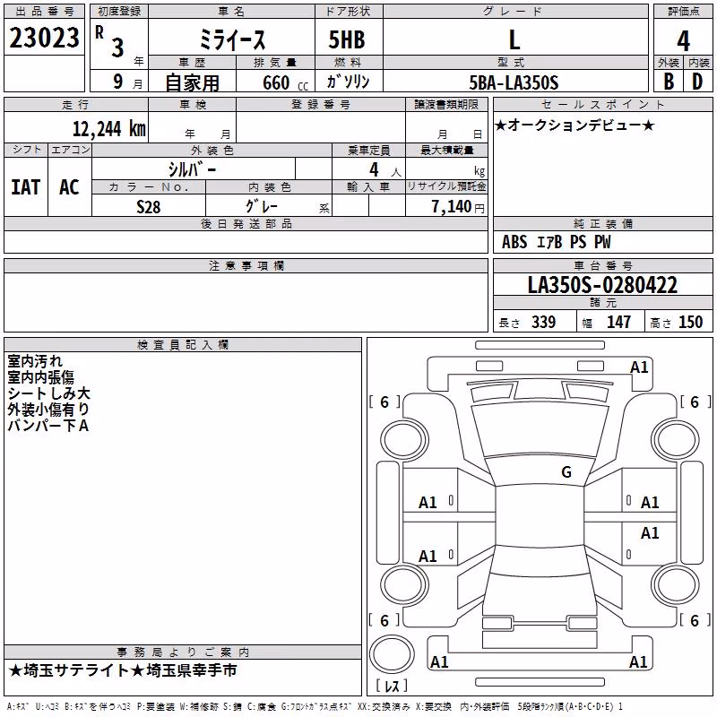 DAIHATSU MIRA E:S
