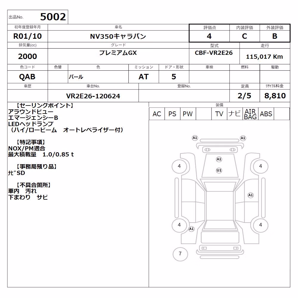 NISSAN NV350 CARAVAN