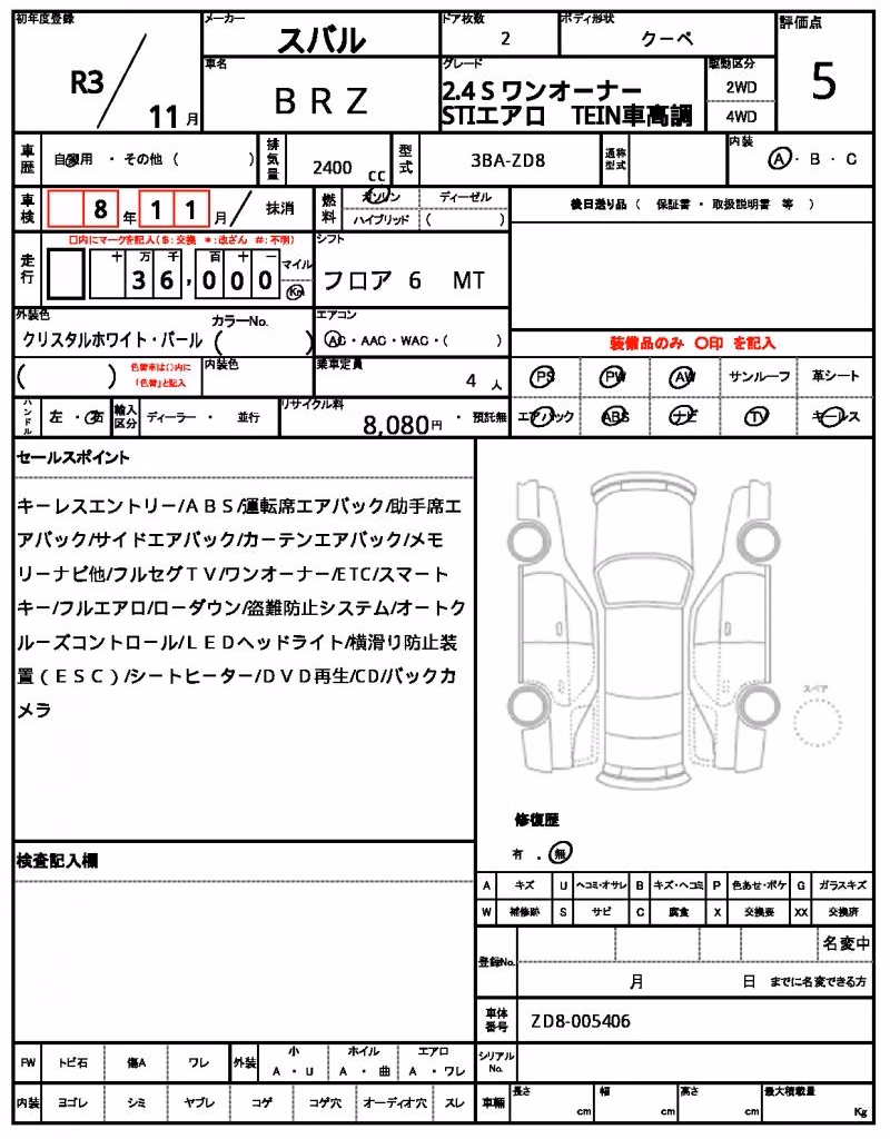 SUBARU BRZ