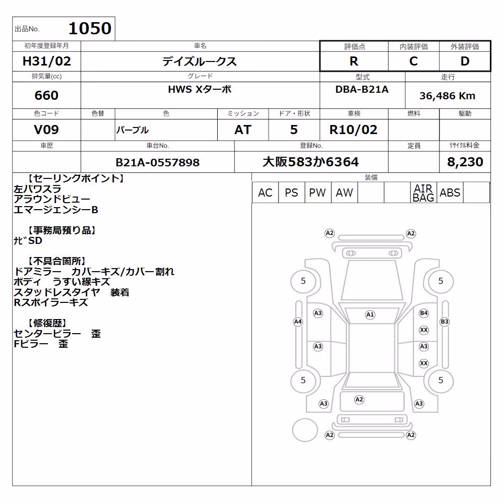 NISSAN DAYZ ROOX