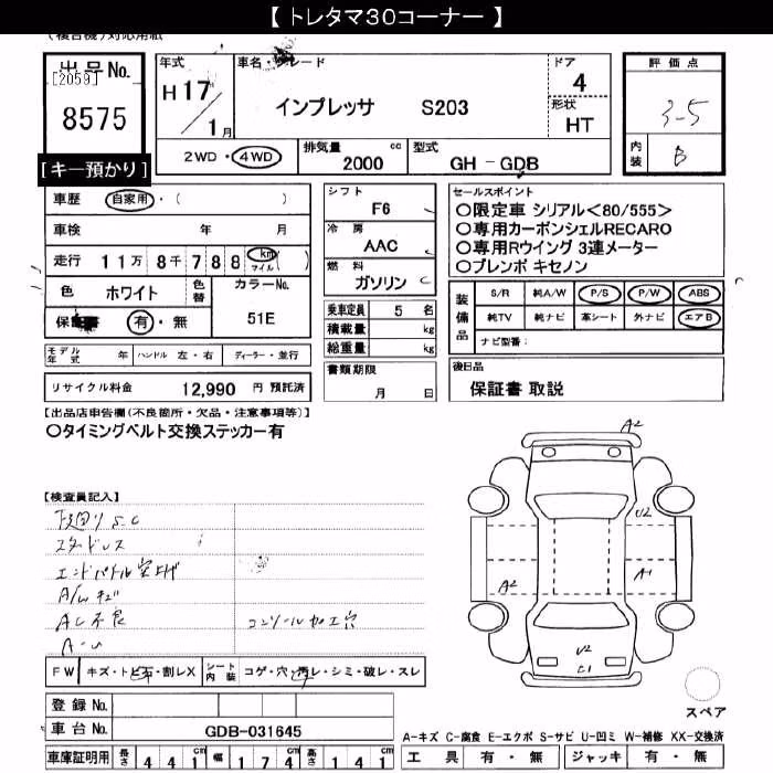 SUBARU IMPREZA WRX STI