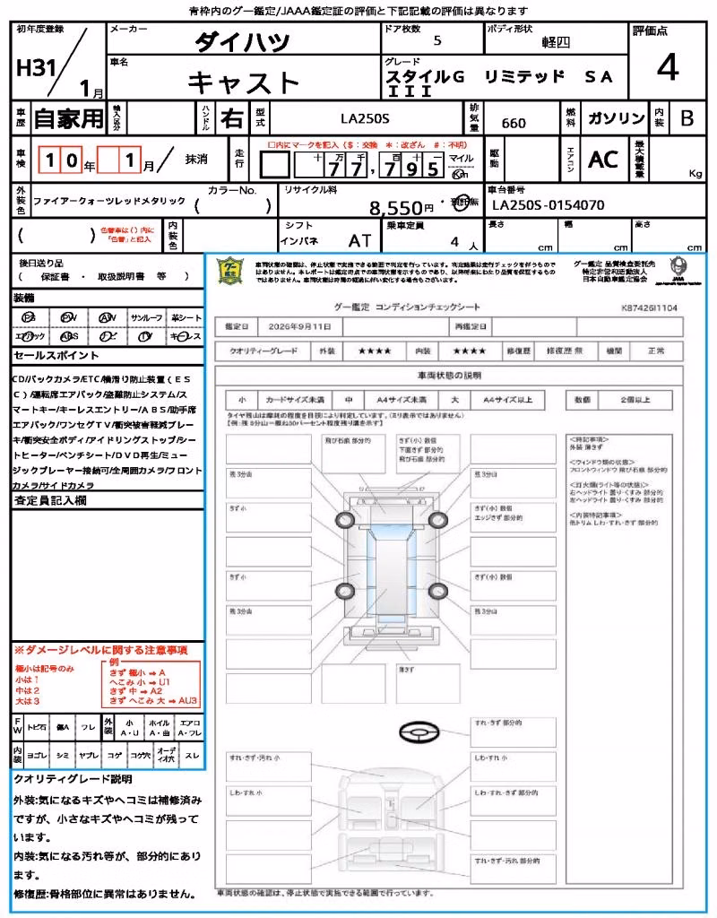 DAIHATSU CAST