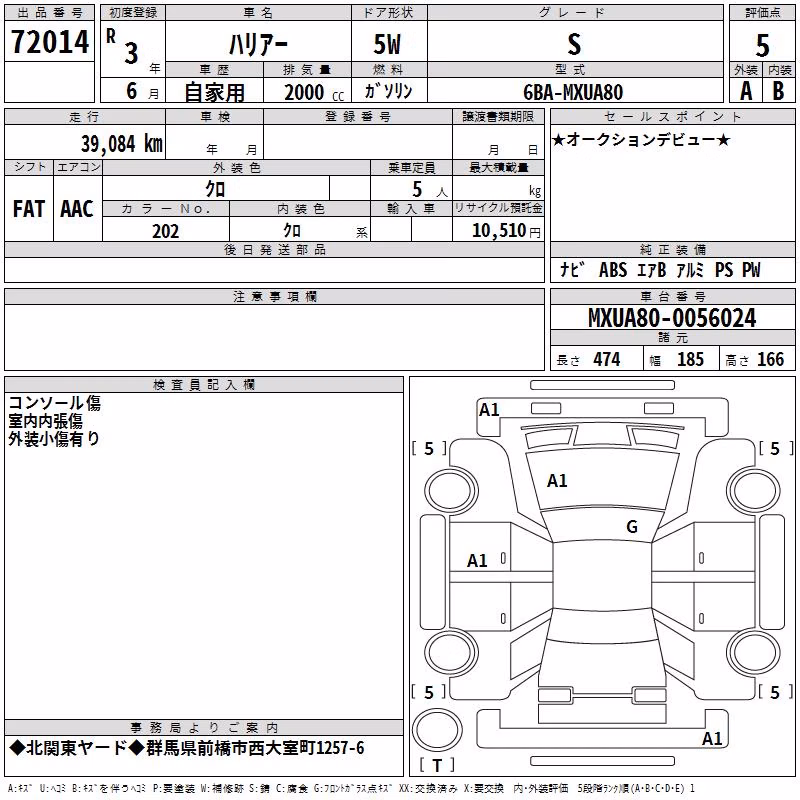 TOYOTA HARRIER