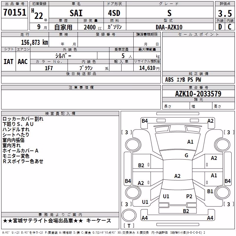 TOYOTA SAI