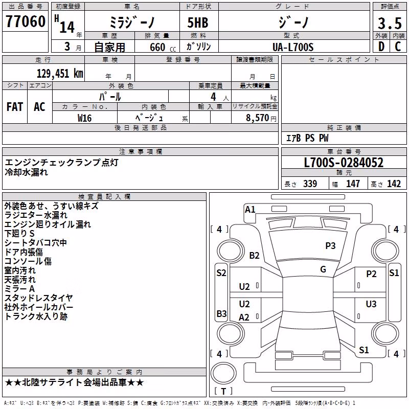 DAIHATSU MIRA GINO