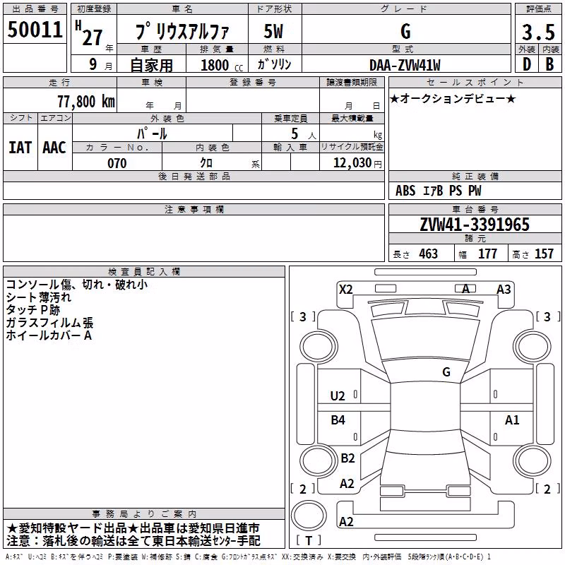 TOYOTA PRIUS ALPHA