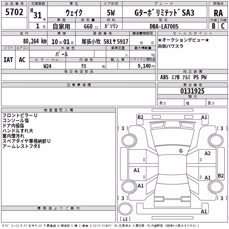 DAIHATSU WAKE