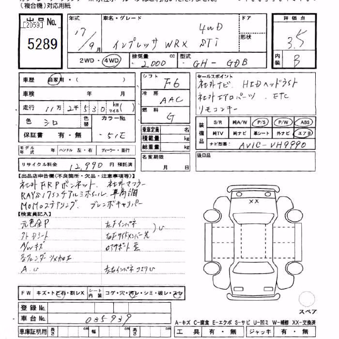 SUBARU IMPREZA WRX STI