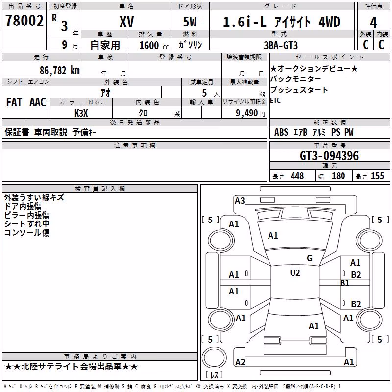 SUBARU XV