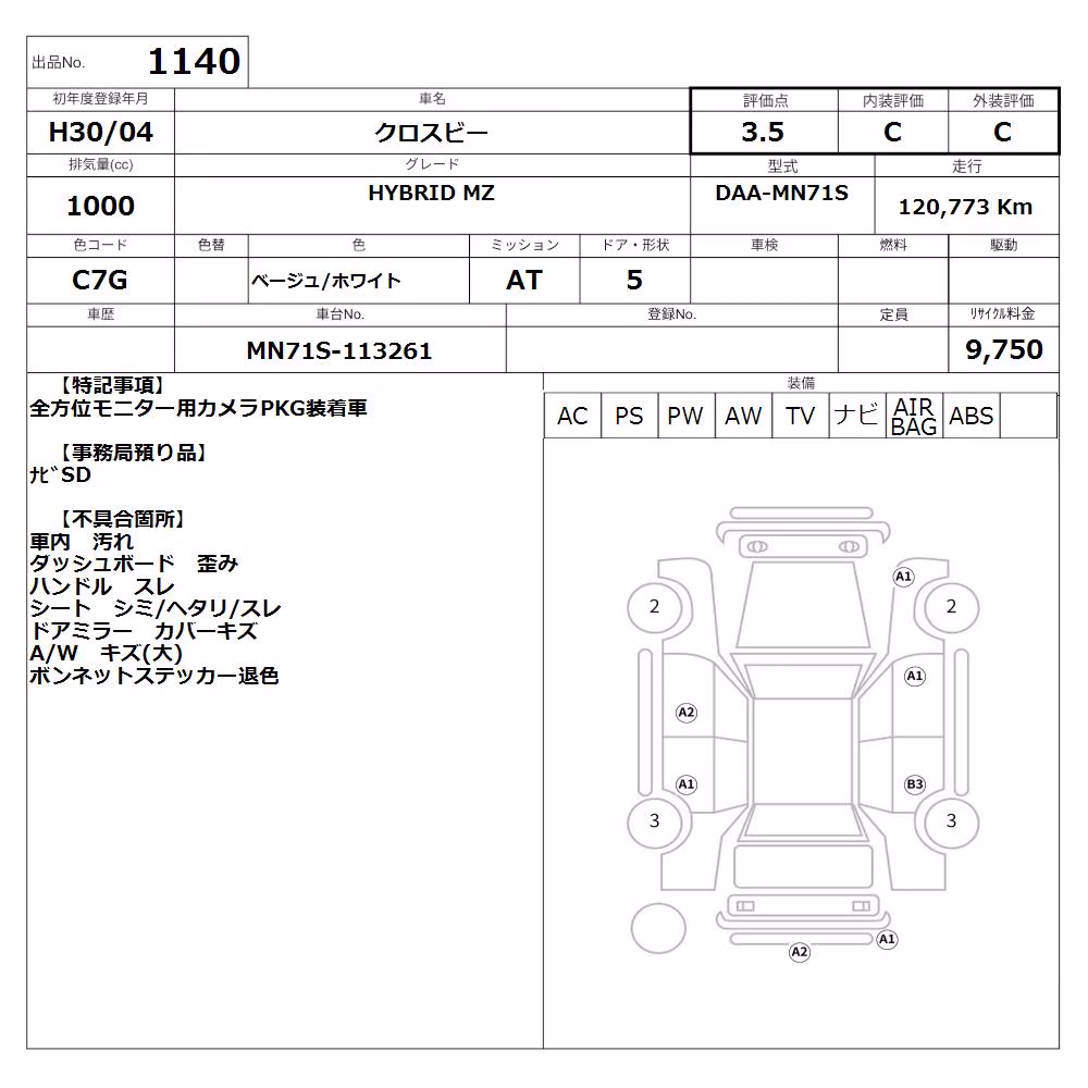 SUZUKI XBEE