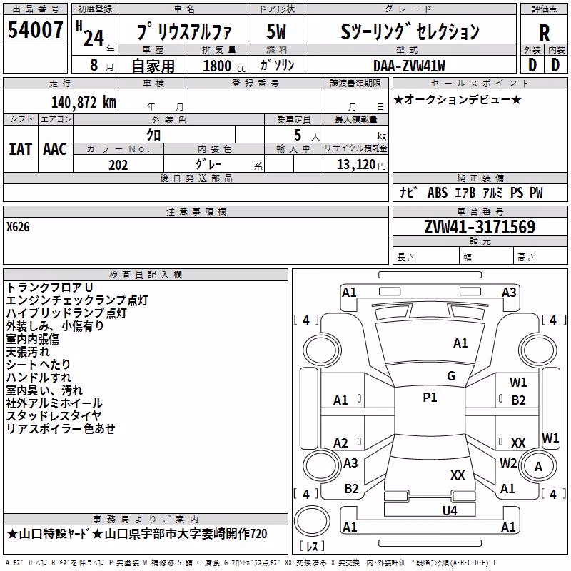 TOYOTA PRIUS ALPHA
