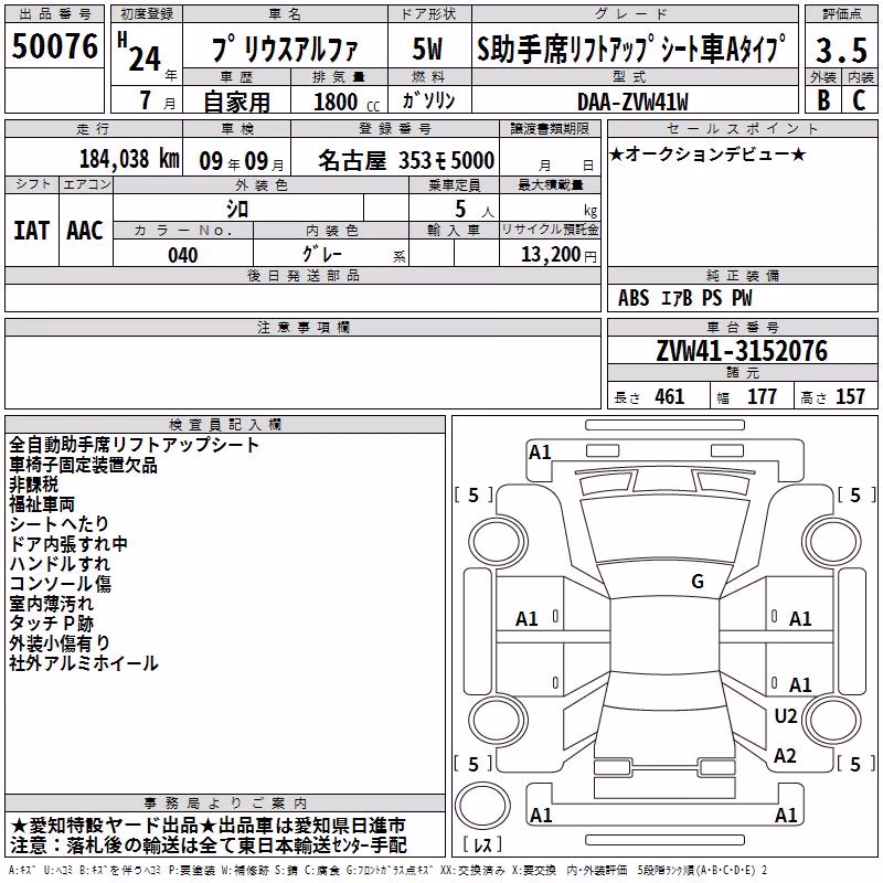 TOYOTA PRIUS ALPHA