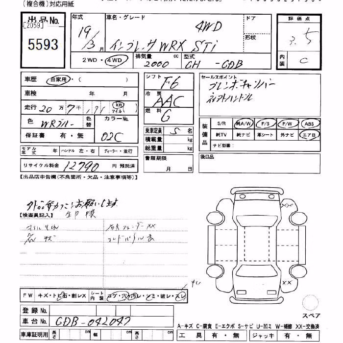SUBARU IMPREZA WRX STI