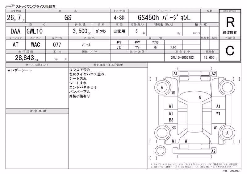 LEXUS GS450H