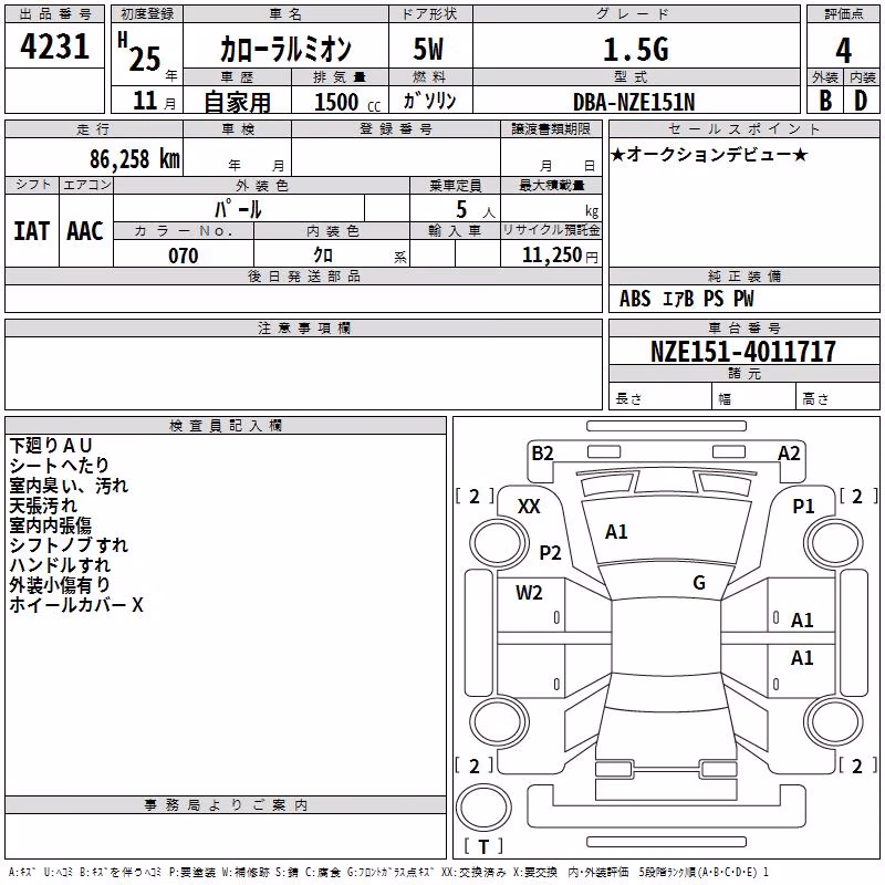 TOYOTA COROLLA RUMION