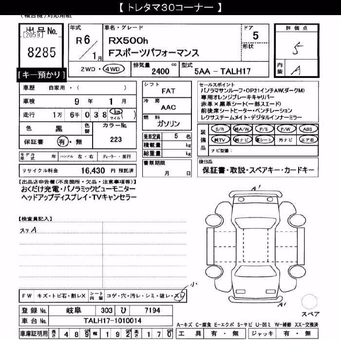 LEXUS RX500H