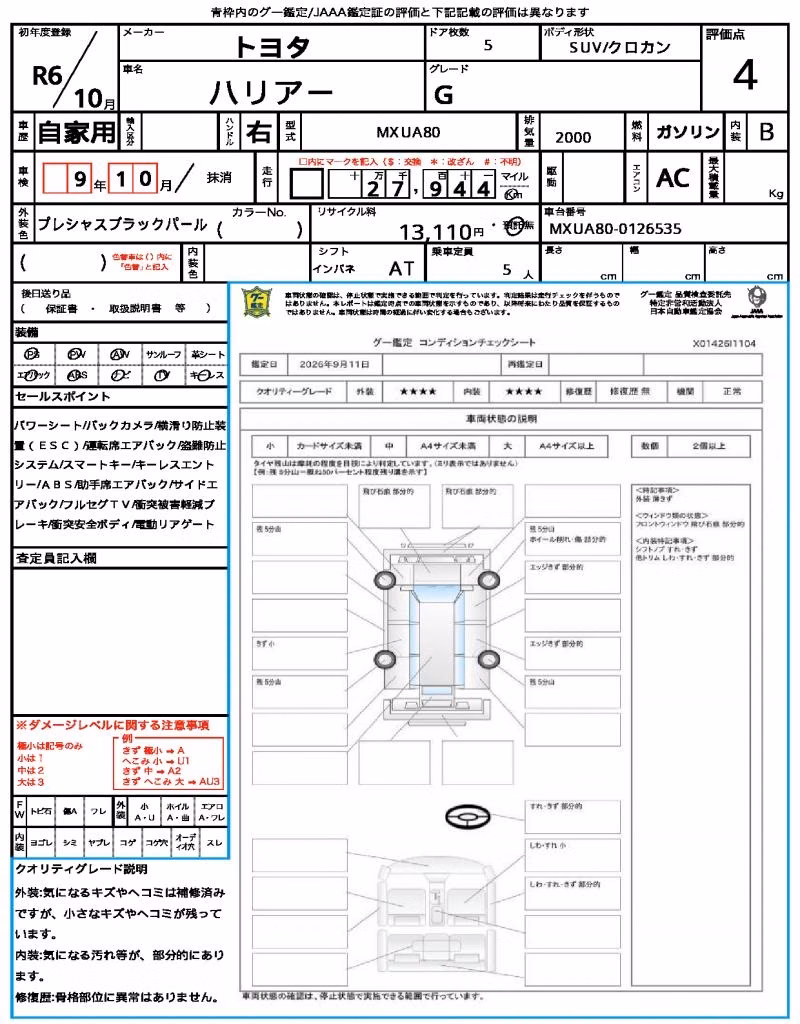 TOYOTA HARRIER