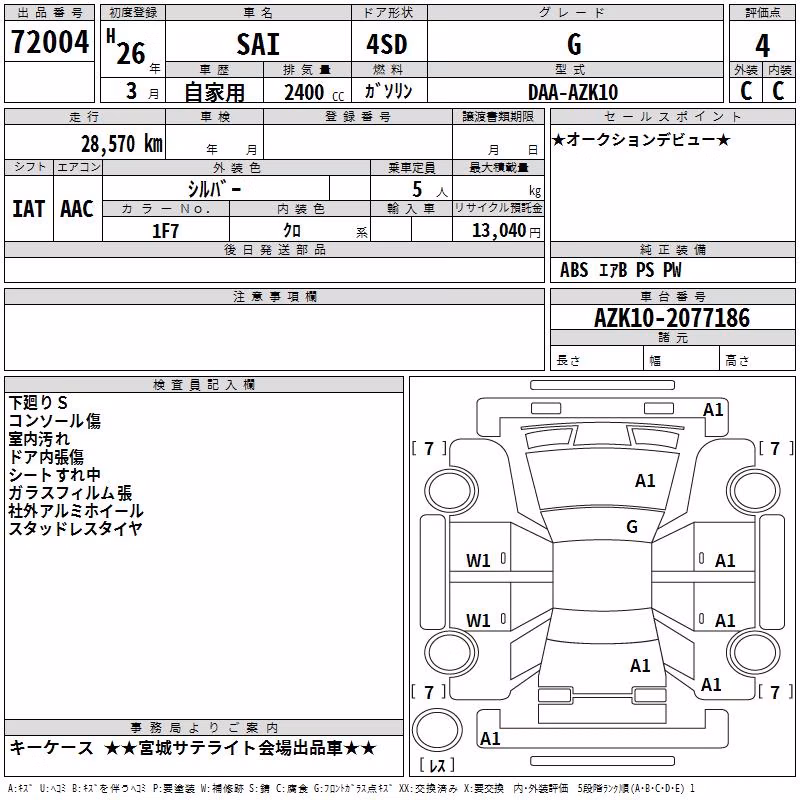 TOYOTA SAI