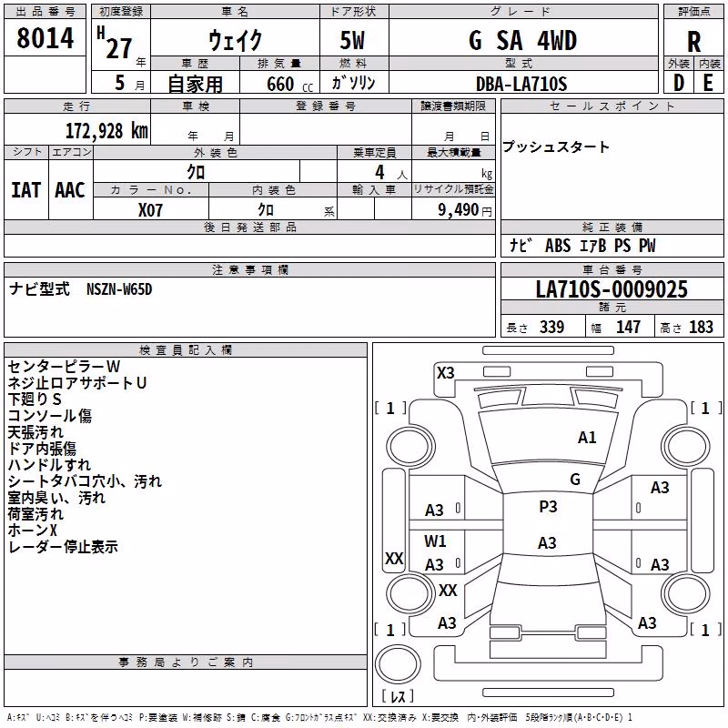 DAIHATSU WAKE