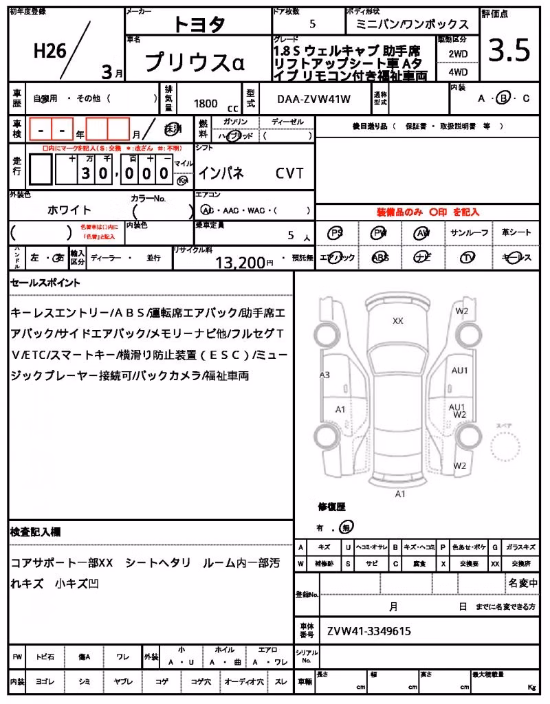 TOYOTA PRIUS ALPHA