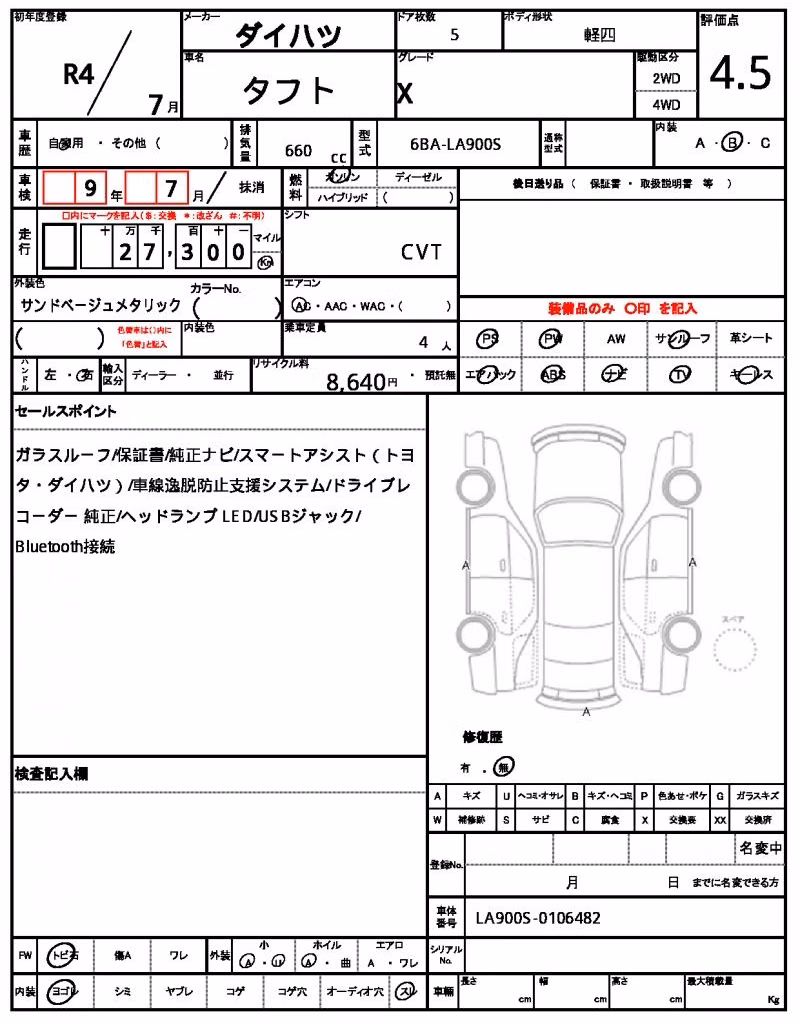 DAIHATSU TAFT