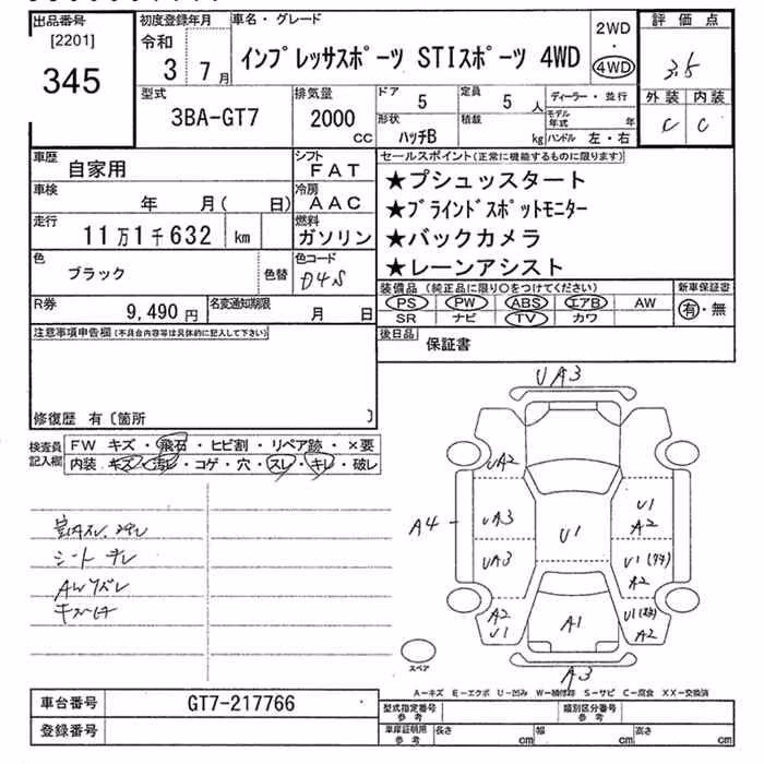 SUBARU XV