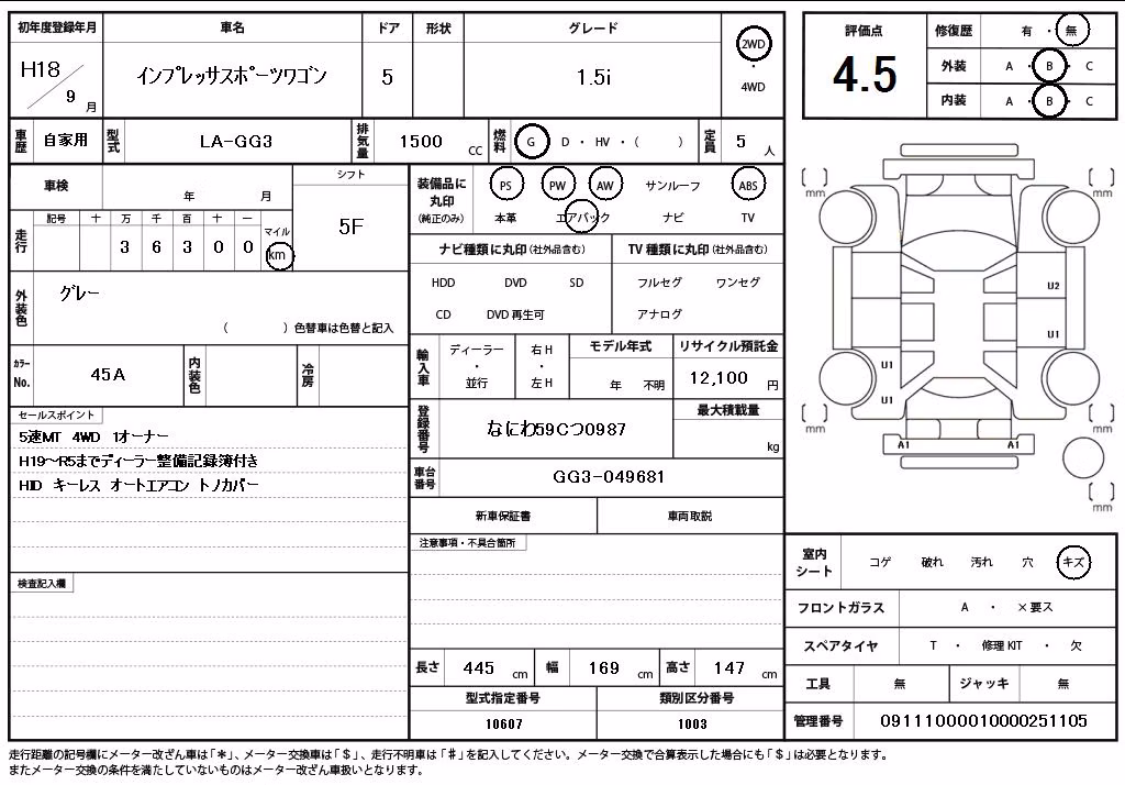 SUBARU IMPREZA