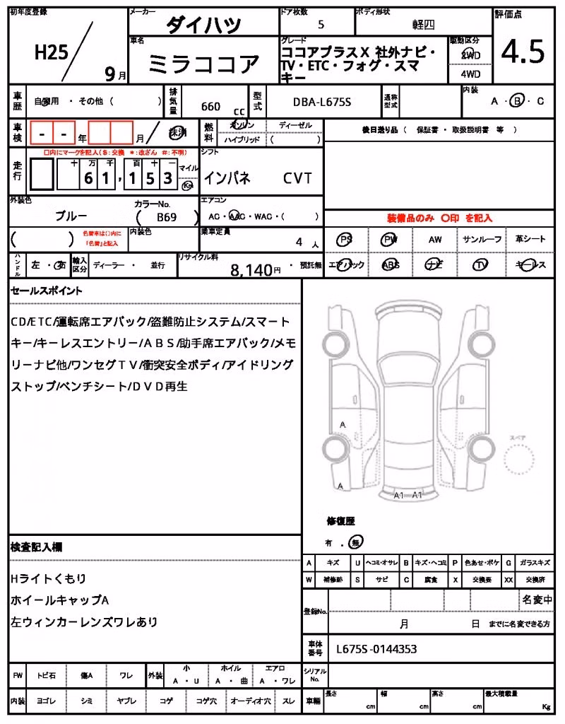 DAIHATSU MIRA COCOA