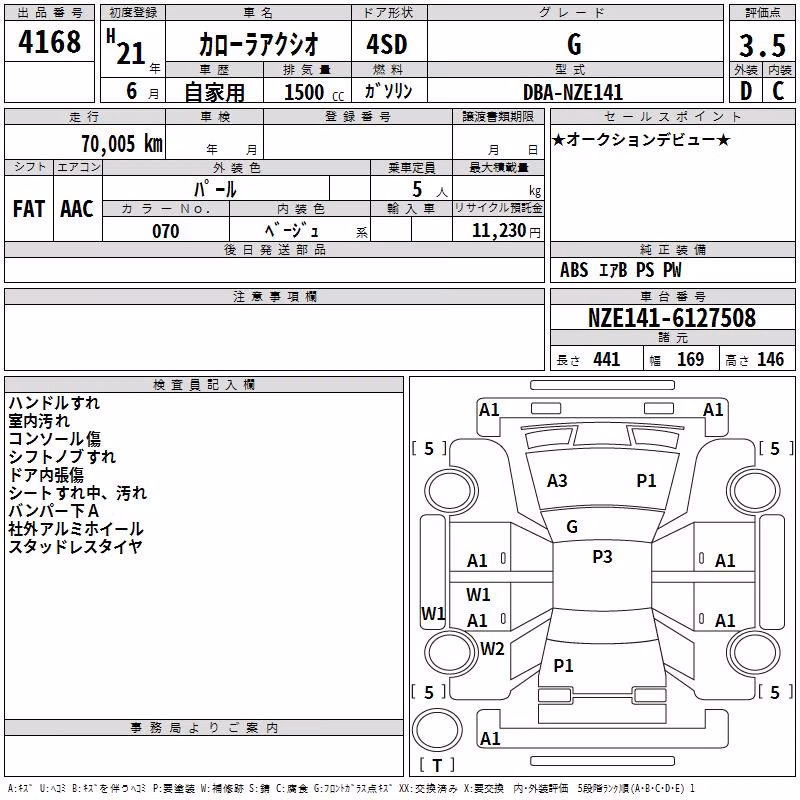 TOYOTA COROLLA AXIO