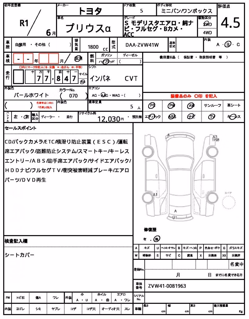 TOYOTA PRIUS ALPHA