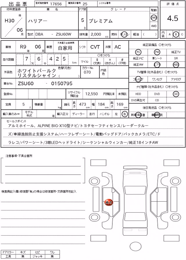 TOYOTA HARRIER