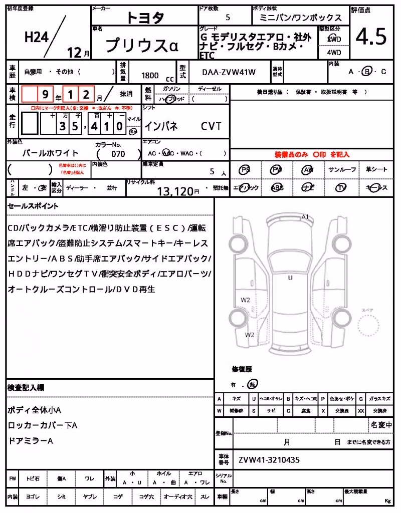 TOYOTA PRIUS ALPHA