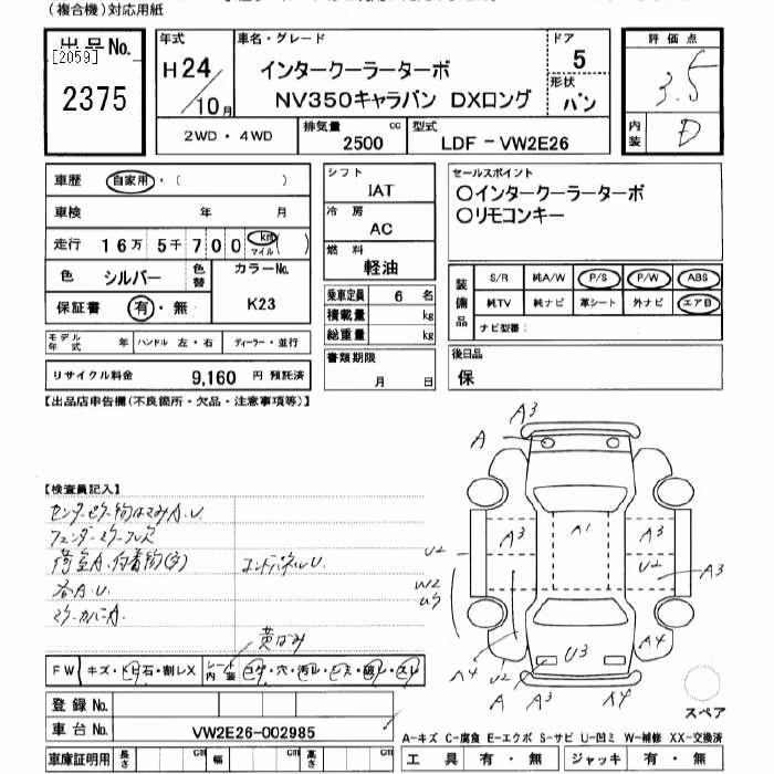 NISSAN NV350 CARAVAN