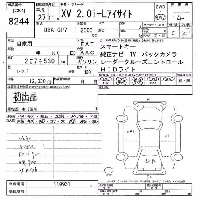 SUBARU XV