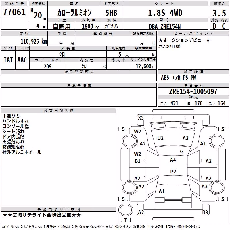 TOYOTA COROLLA RUMION