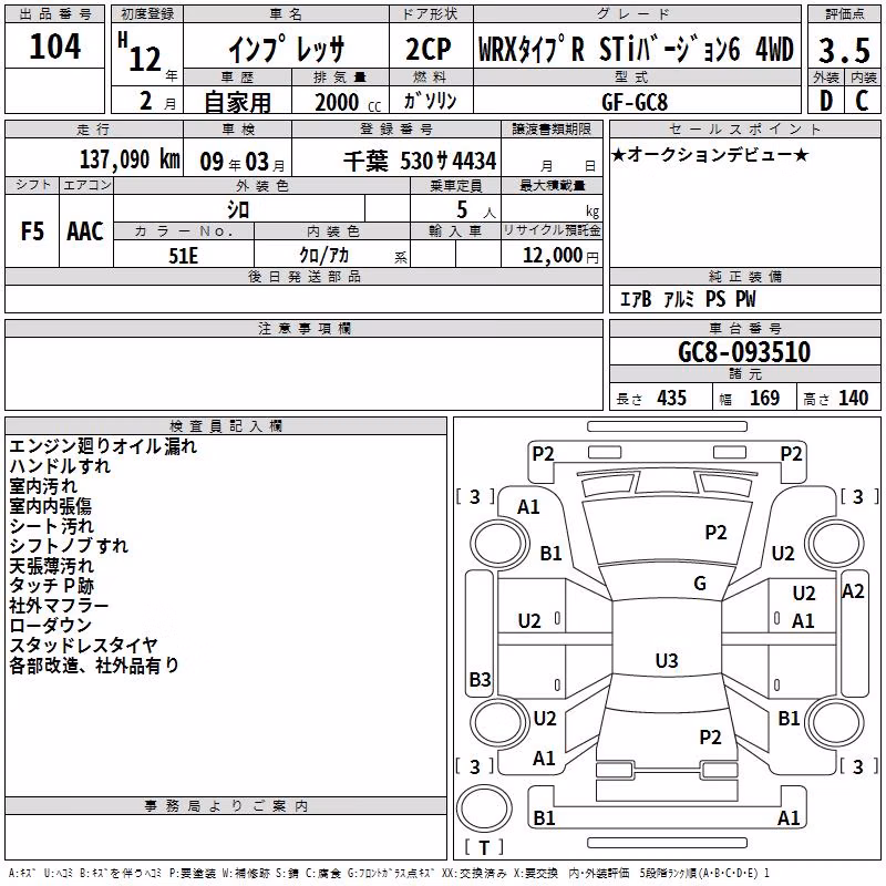 SUBARU IMPREZA