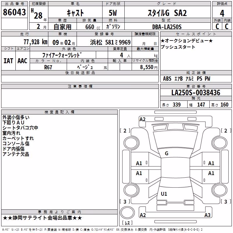 DAIHATSU CAST