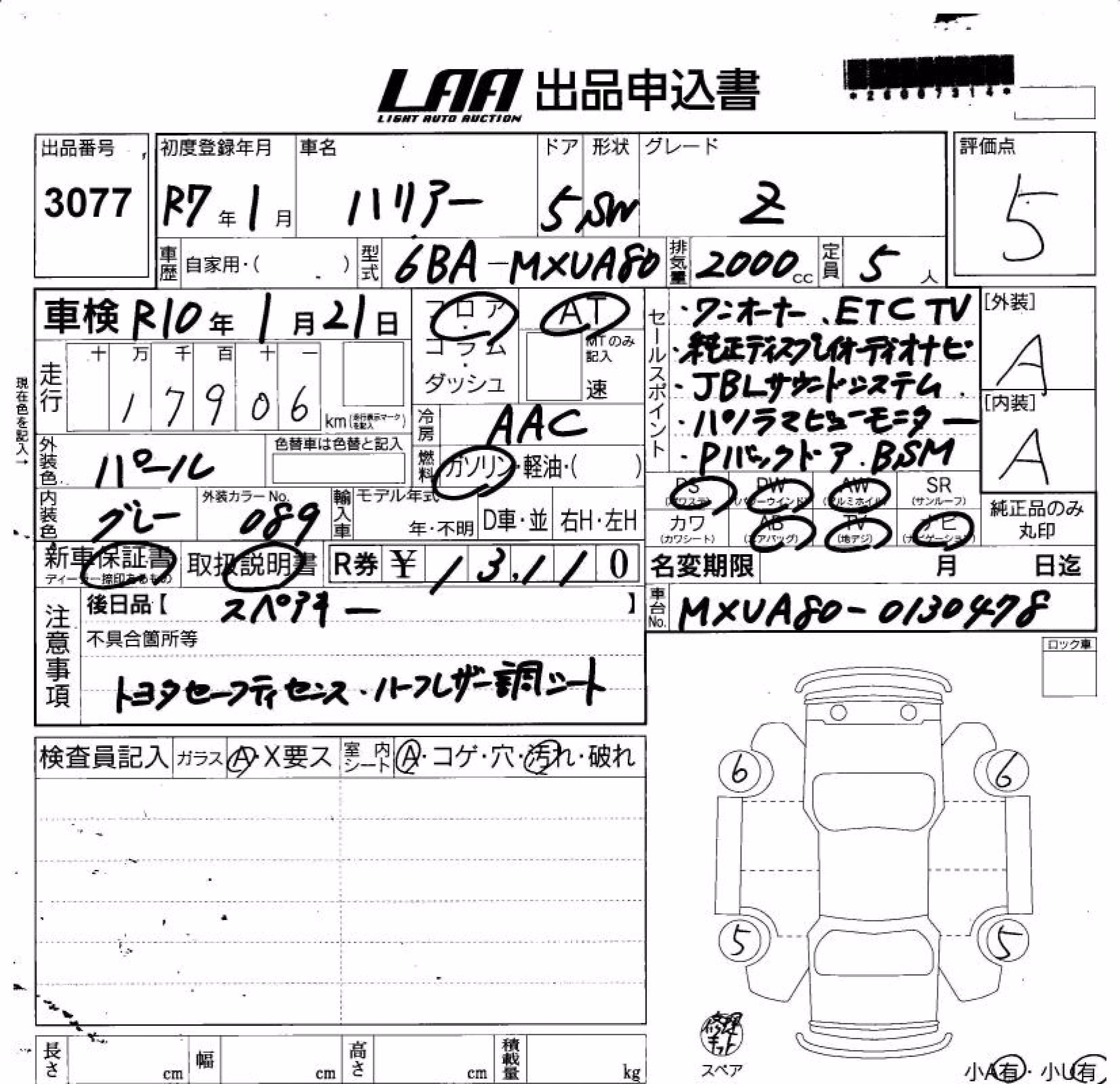 TOYOTA HARRIER