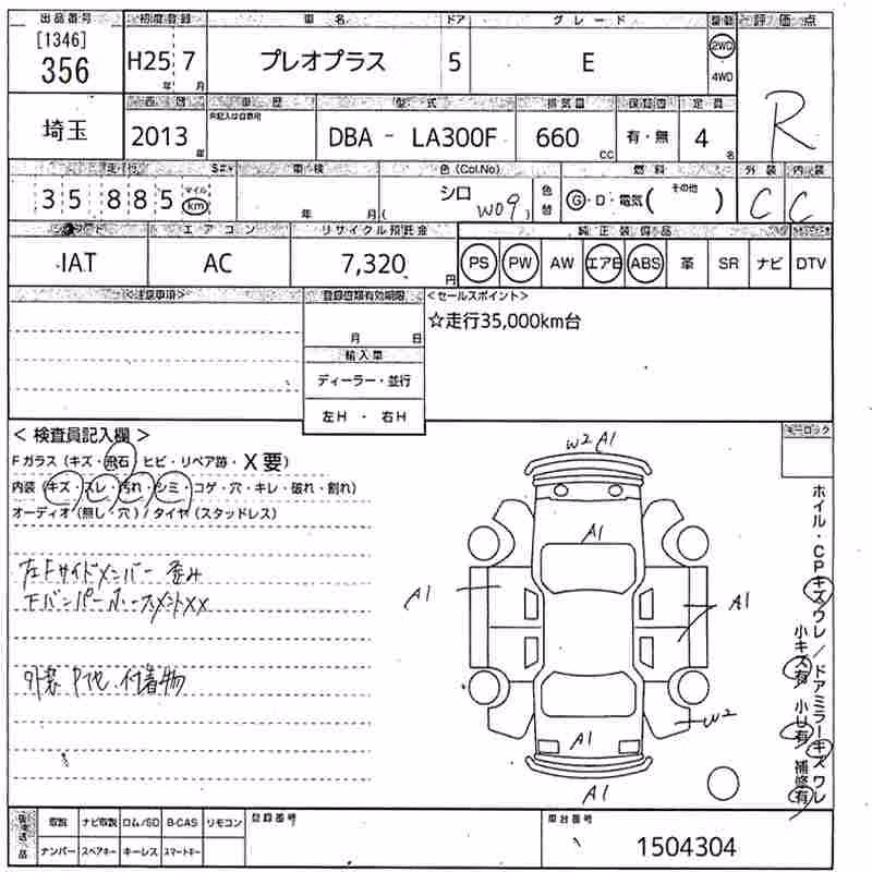 SUBARU PLEO PLUS