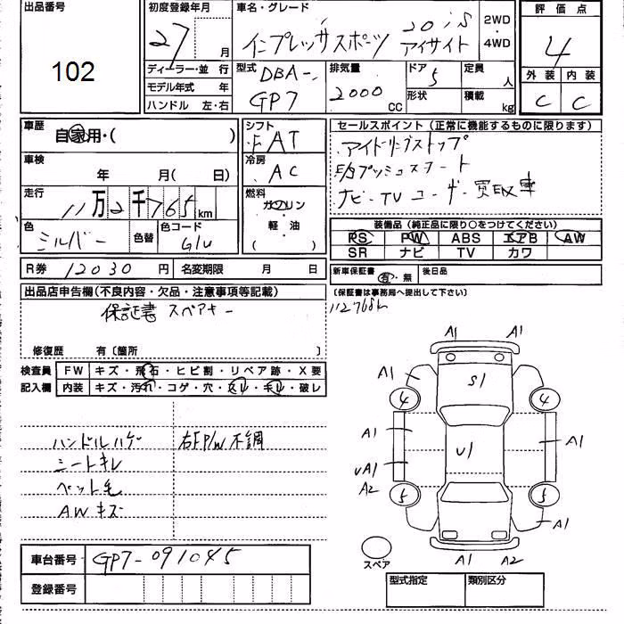 SUBARU XV