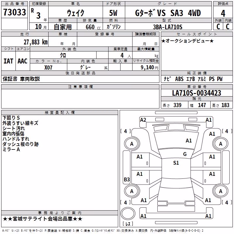 DAIHATSU WAKE