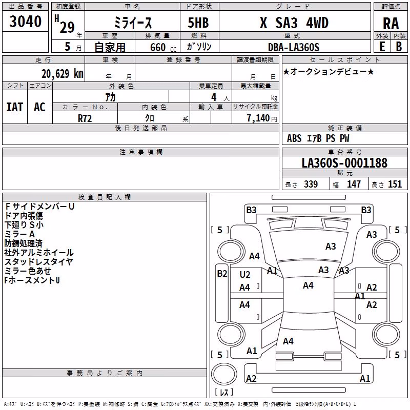 DAIHATSU MIRA E:S