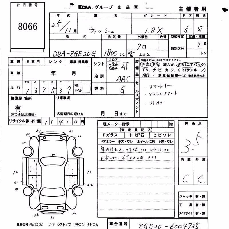 TOYOTA WISH