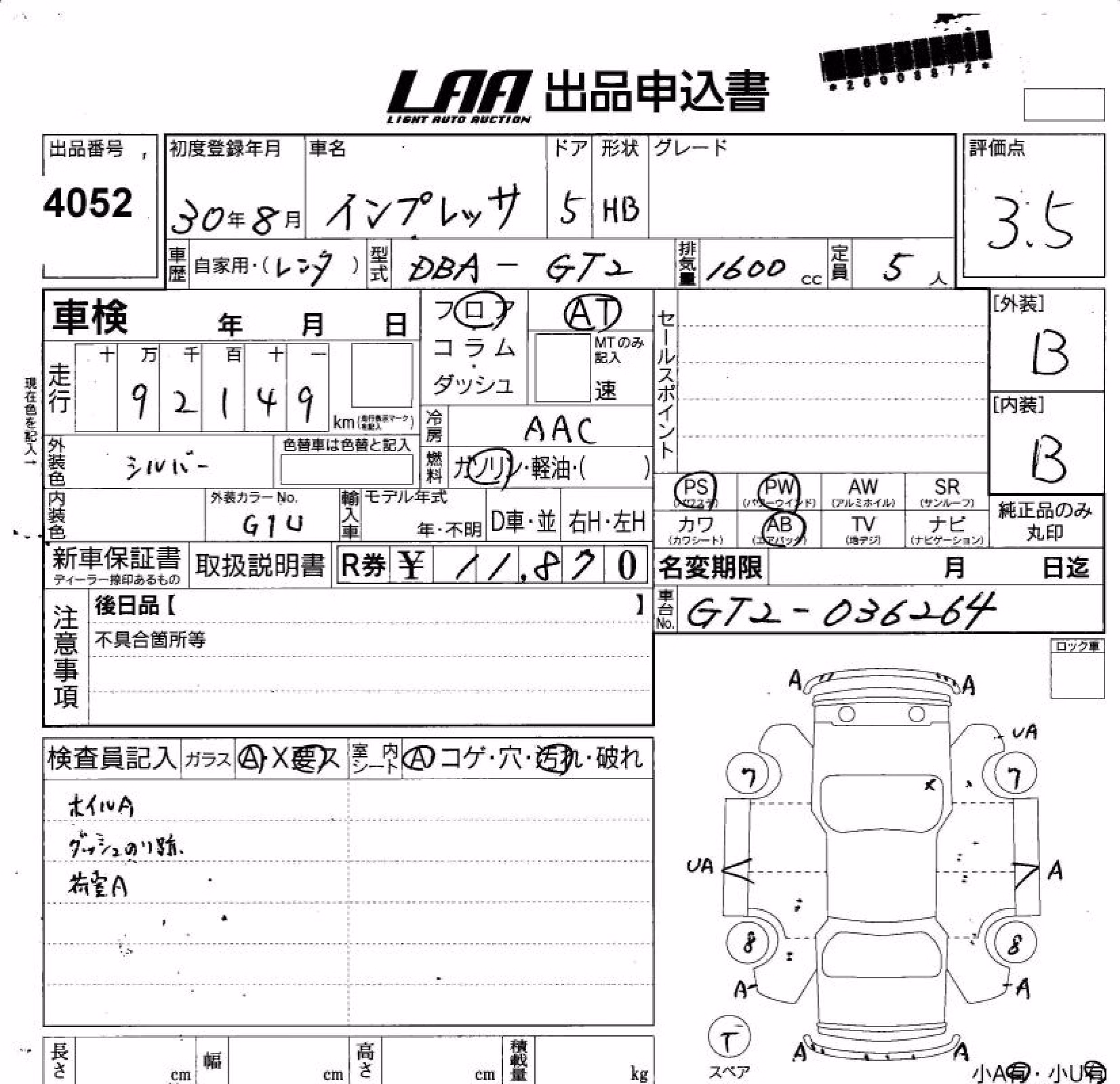 SUBARU IMPREZA