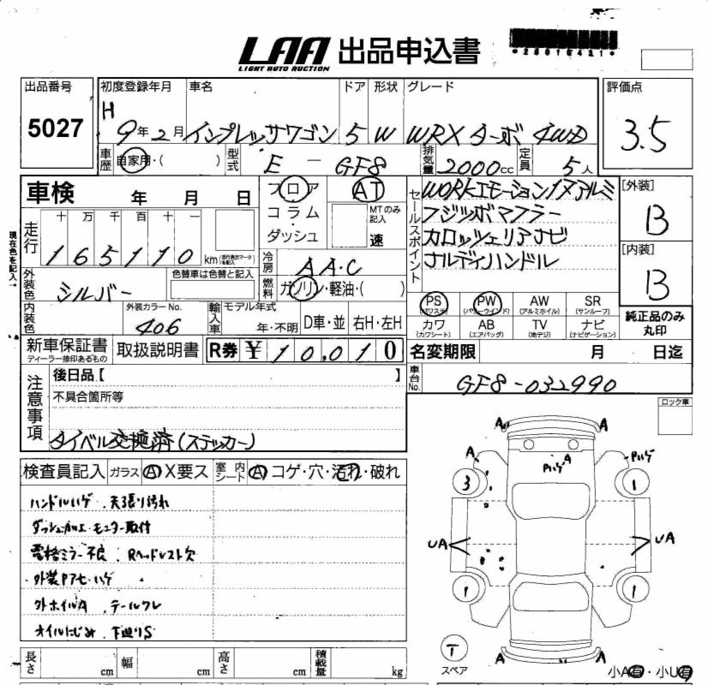 SUBARU IMPREZA