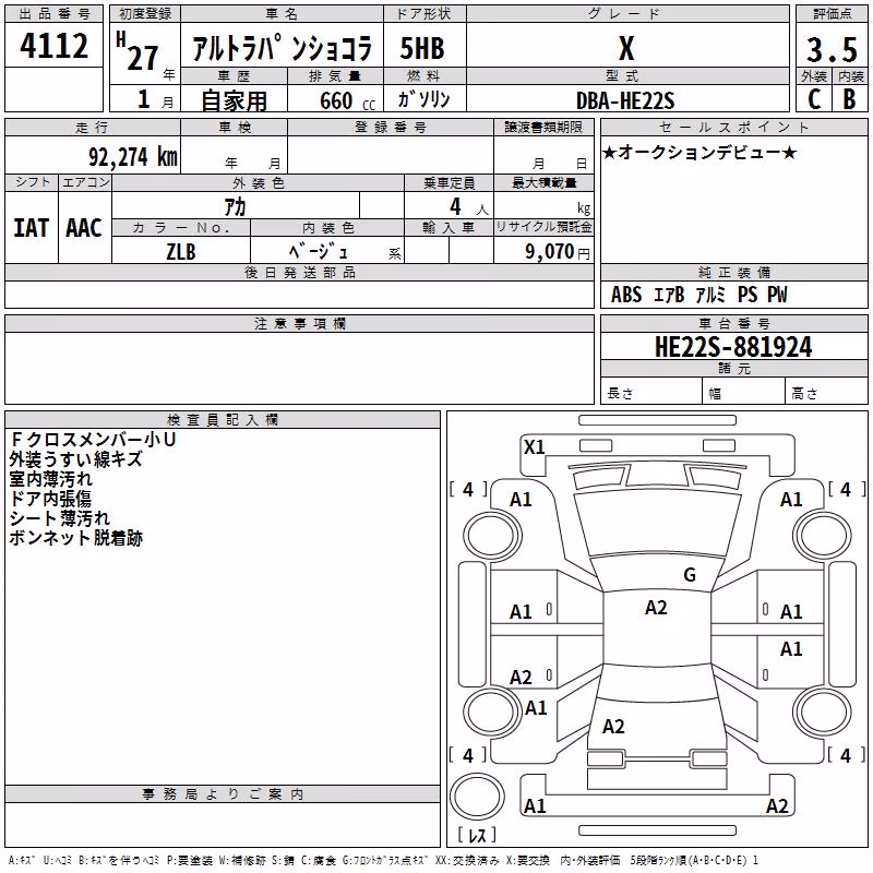 SUZUKI ALTO LAPIN